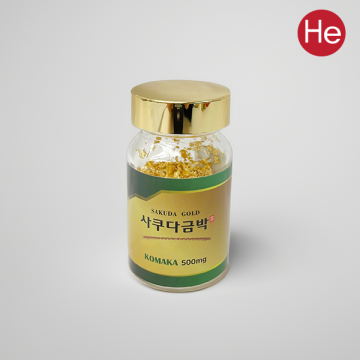 대용량 사쿠다 금박 유리병 식용 금가루 코마카 (작은입자) 500mg 먹는 뿌리는 금 식용금박