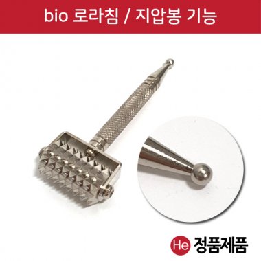 bio 로라침 1개 30x80mm 지압봉 겸용 지압침 혈자극침 혈침기 마사지 지압봉 로라압진기 롤러침 압봉