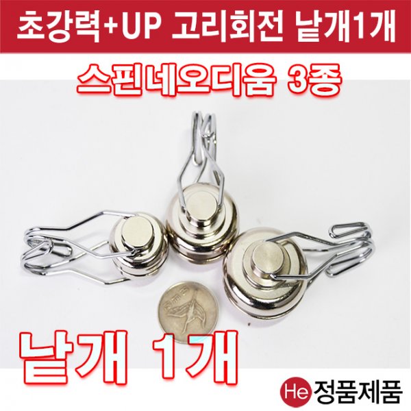 회전 고리자석 스핀네오디움 대 36mm (낱개 1개) 초강력 고리형자석 홀더 다용도걸이 강력 메모